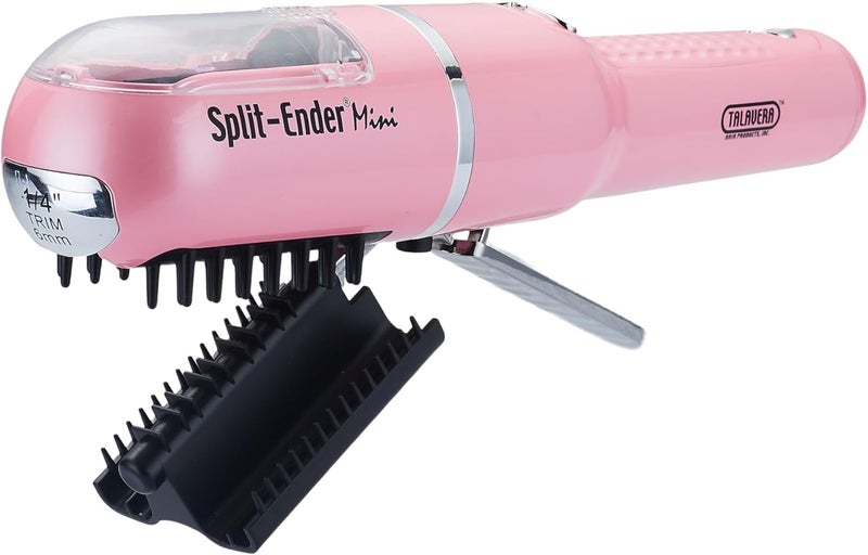 Split Ender Mini – Original Cordless Split End Hair Trimmer for Dry, Damaged, Brittle, Curly, Frizzy, or Straight Hair – Battery Operated Home Styling Tool for Split Ends (Battery-Powered, Light Pink) - Image 2